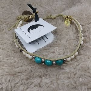 Lotus And Luna Turquoise Beaded Roped Bracelet